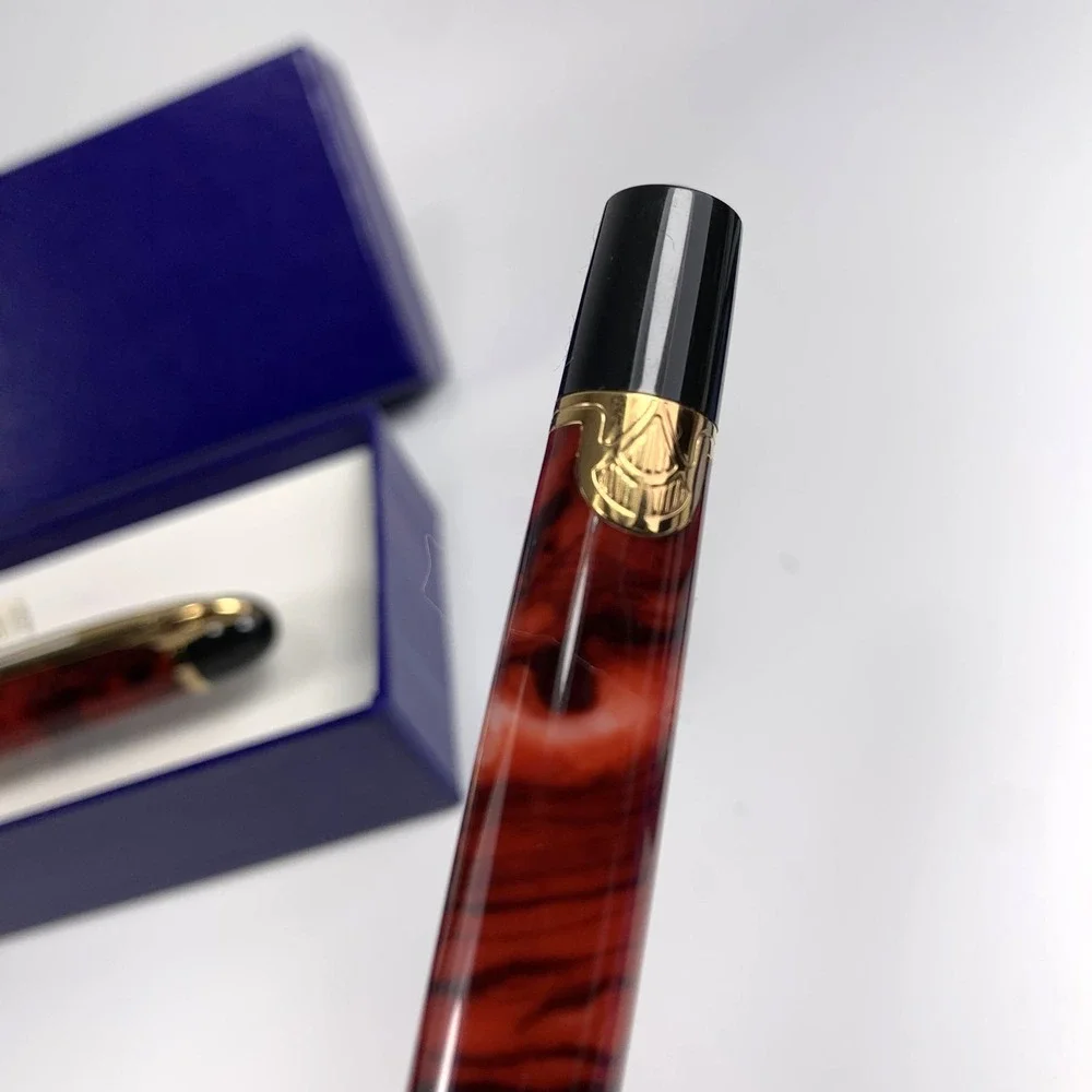 Waterman Phileas Red Marble Fountain Pen & Rollerball Set in Box‎ - Ink & Manual